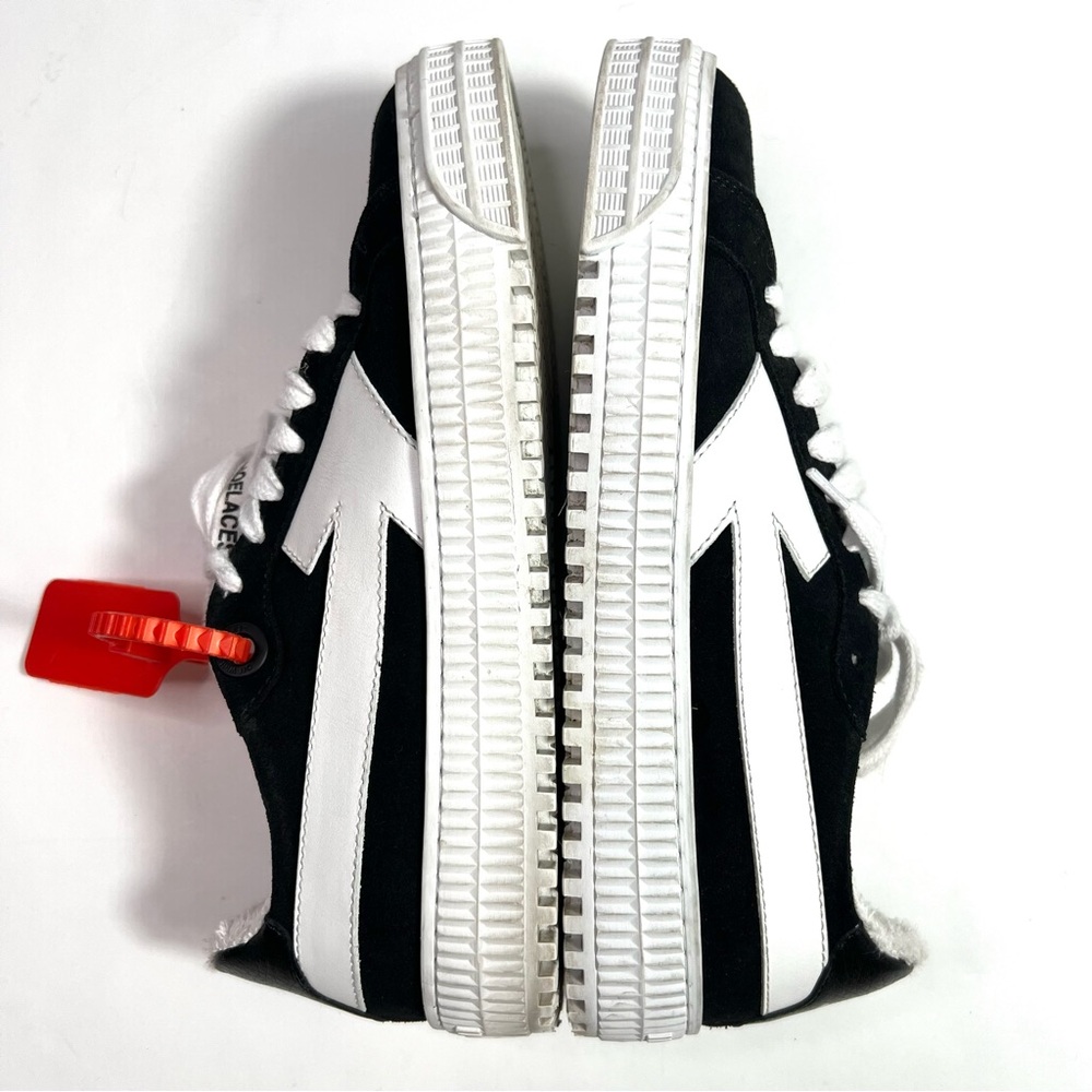 Off-White Arrow Black and White Suede Zip Tie Sneakers Size 35 - Picture 11 of 15